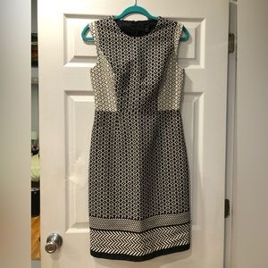 J. Crew Black and Cream Dress